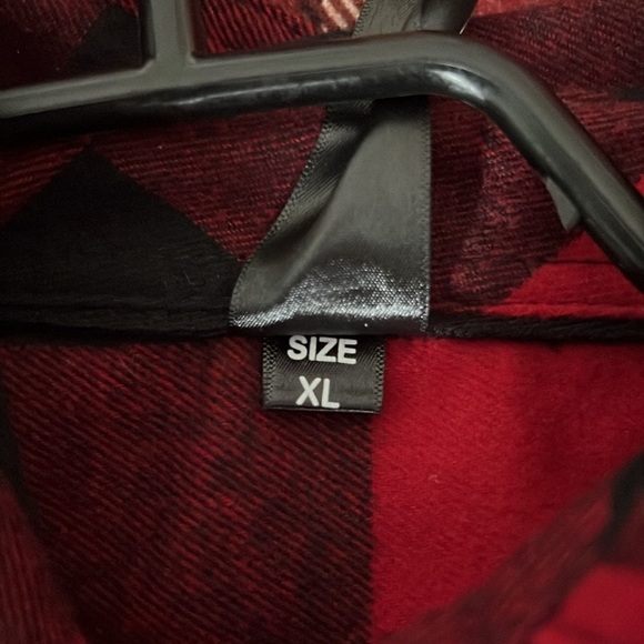 Burnside Red and Black Plaid Shirt with Steamworks brewing co. - Picture 5 of 5